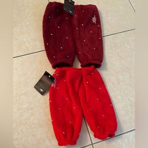 Bundle of 2 sets of leg warmers for kids